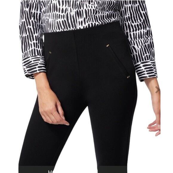 Chicos So Slimming Juliet Ponte Trim Detail Ankle Pants Size 16 NEW with tags - Picture 12 of 14